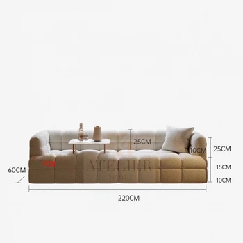 Cotton candy Bay Window Sofa view 5