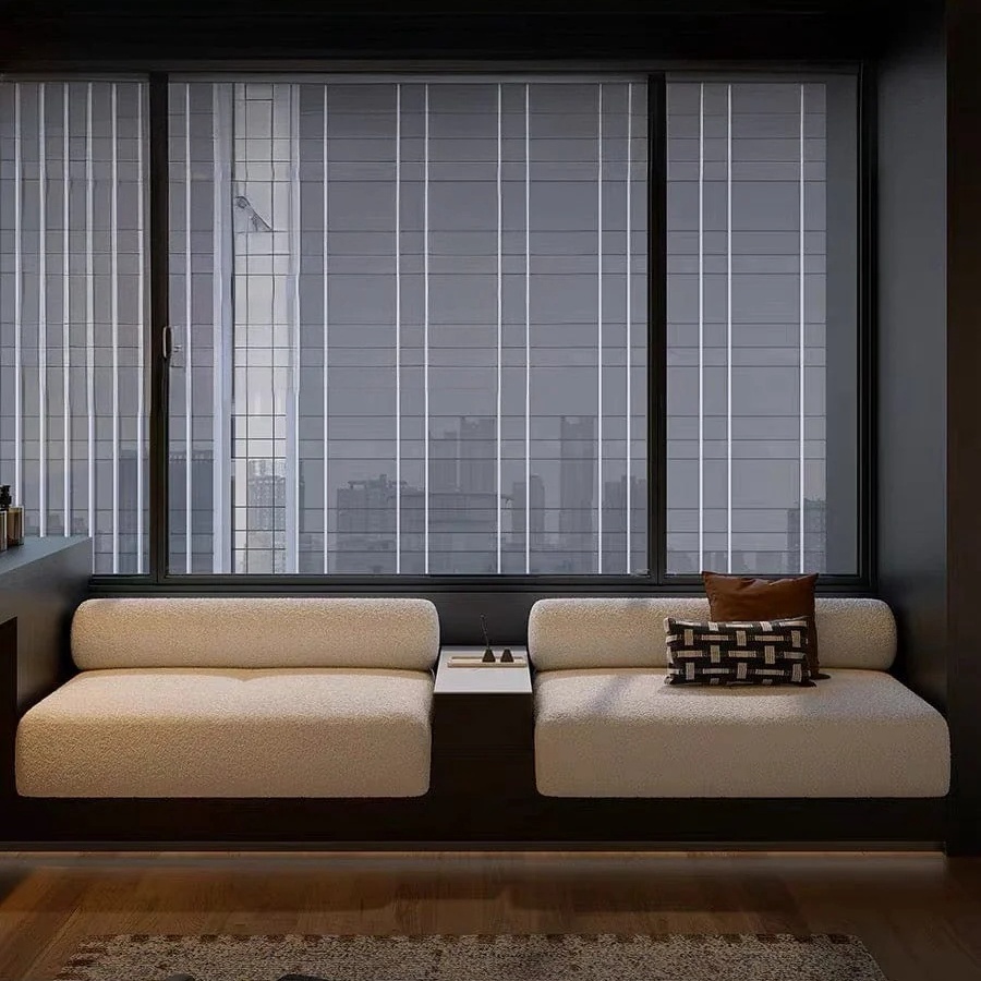 Sleigh Bay Window Sofa