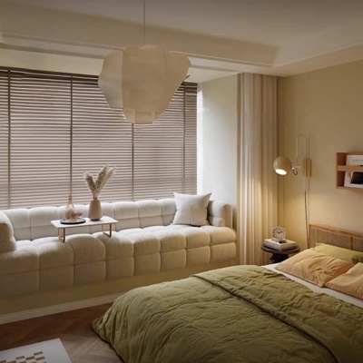 Cotton candy Bay Window Sofa view 4