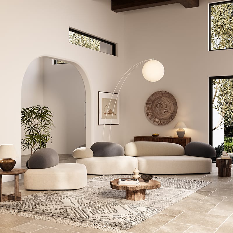 YGSF0237 Pebble Sofa