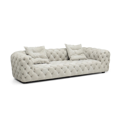 YGSF0132 Chester Moon Tufted Sofa view 2