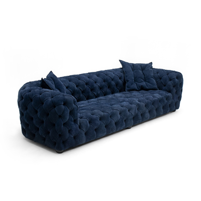 YGSF0132 Chester Moon Tufted Sofa view 6