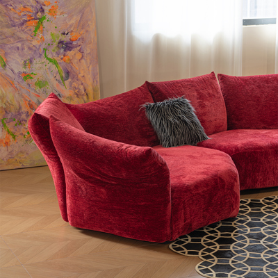 YGSF0364 Detachable Full Steel Frame Petal Sofa view 4