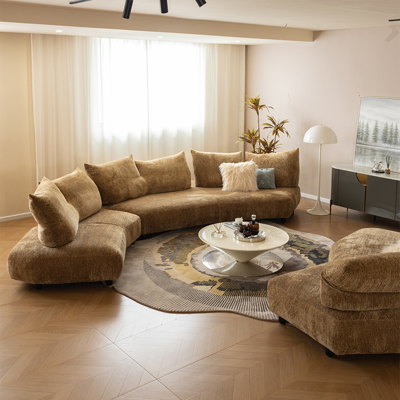 YGSF0382 Full Steel Frame Petal Sofa view 1