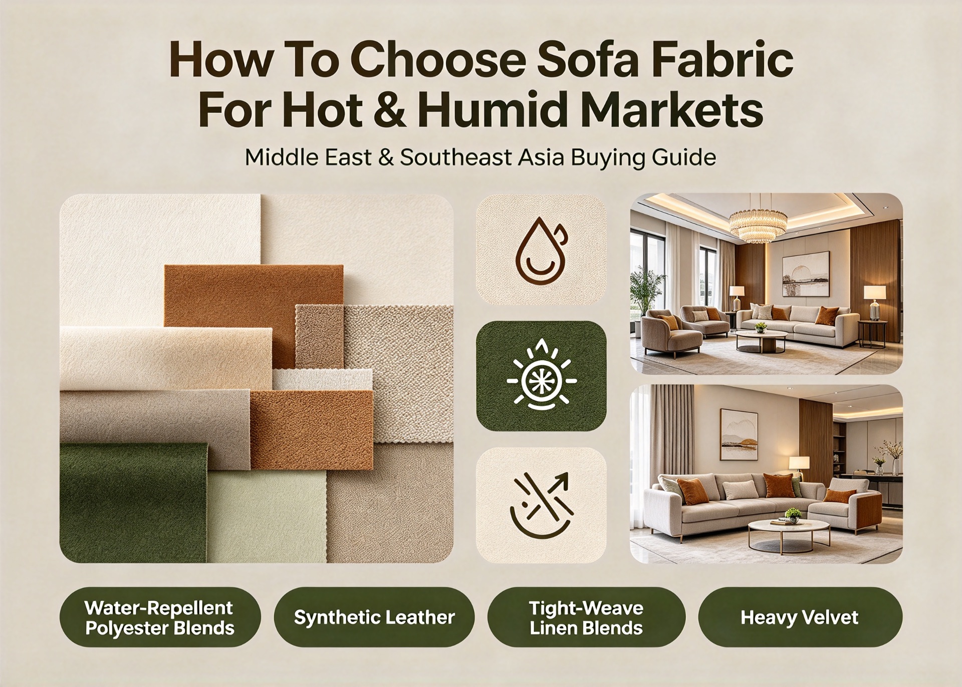 How To Choose Sofa Fabric For Hot & Humid Markets