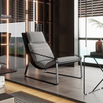 Houndstooth Lounge Chair view 2