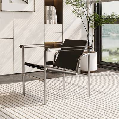 Saddle Leather Lounge Chair view 2