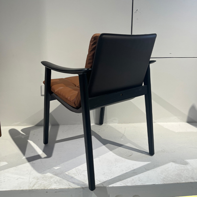 Saddle Leather Lounge Chair view 4