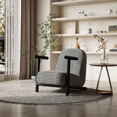 Houndstooth Sled Chair view 1