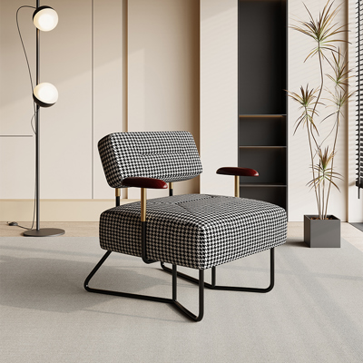 Houndstooth Accent Chair view 3