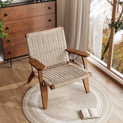 Woven Cord Kraus Lounge Chair view 1