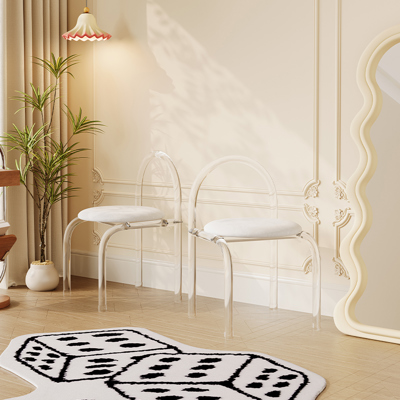 Acrylic Vanity Chair view 2