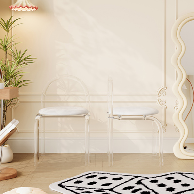 Acrylic Vanity Chair view 3
