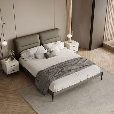 Genuine Leather Bed view 1