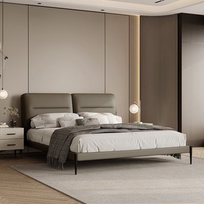 Genuine Leather Bed view 2
