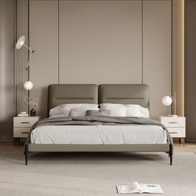 Genuine Leather Bed view 3