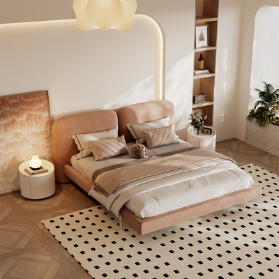 Stone Frosted Fabric Bed view 3