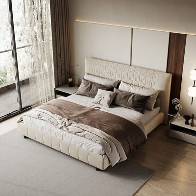 Minotti Curtis Bed view 1