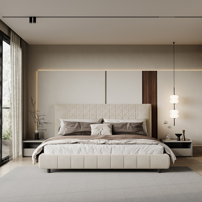 Minotti Curtis Bed view 2