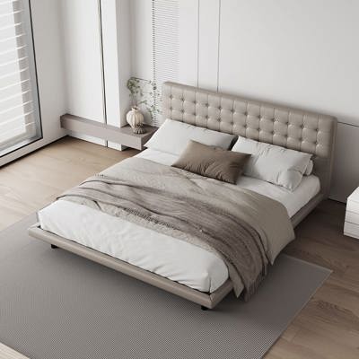 Button-Tufted Bed view 1