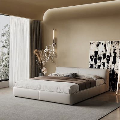 OxerNight Leather Bed view 1