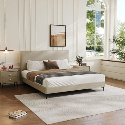 Genuine Leather Bed view 1