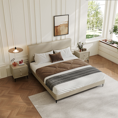 Genuine Leather Bed view 2