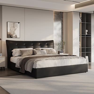 Button-Tufted Bed view 3