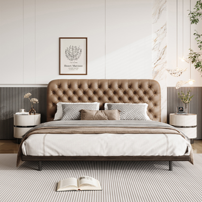 Button-Tufted Bed view 2