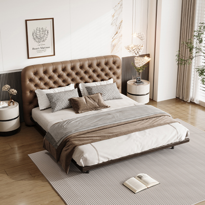 Button-Tufted Bed view 3