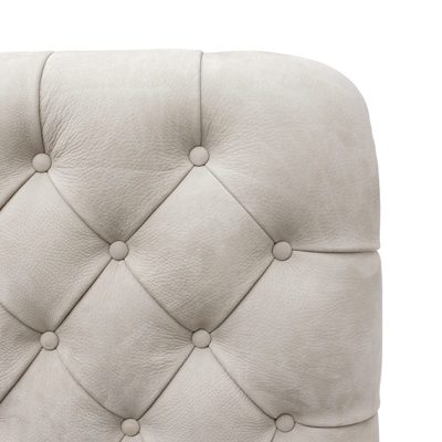 Suede Button-Tufted Bed view 1
