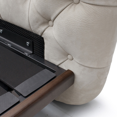 Suede Button-Tufted Bed view 2