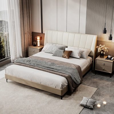 Genuine Leather Bed view 1