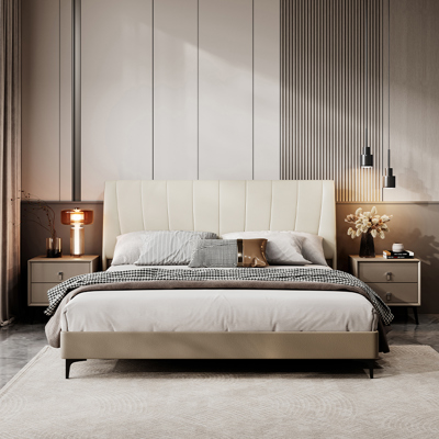 Genuine Leather Bed view 2