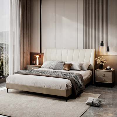 Genuine Leather Bed view 3