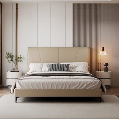 Genuine Leather Bed view 2
